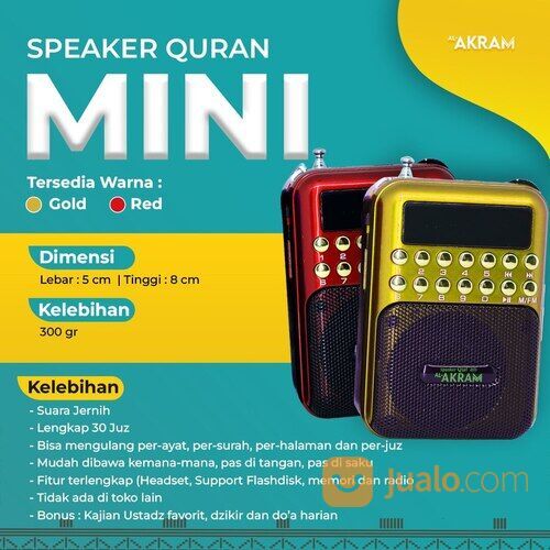 Super Lengkap WA 0878 2183 0344, Speaker Alquran Murottal 30 Juz Tipe Mini Al Akram, Bandung
