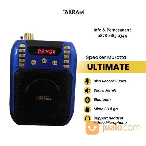 Speaker Quran Ultimate Al Akram dengan Fitur Terlengkap Murottal 30 Juz Bergaransi 1 Tahun