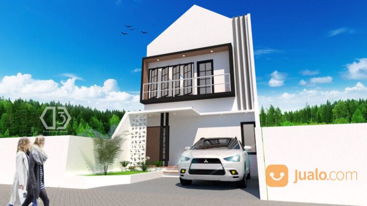 Desain rumah murah 3D dan 2D