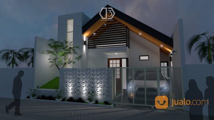 Desain rumah murah 3D dan 2D