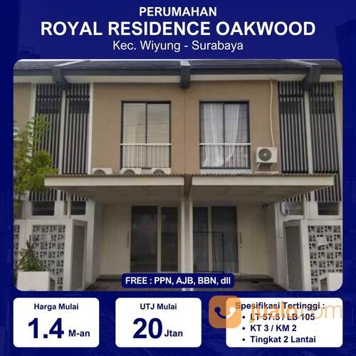 Rumah Baru Royal Residence Oakwood Surabaya Barat 1.4Man