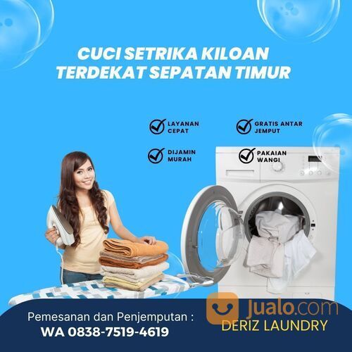 (CUCI HEMAT & WANGI),cuci setrika kiloan terdekat sepatan timur WA.0838-7519-4619