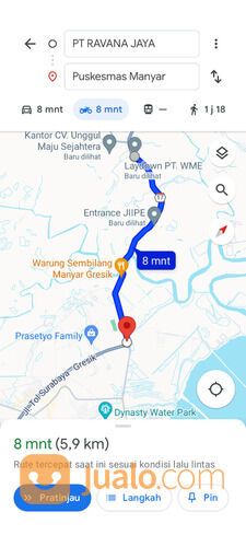 Lahan Industri Strategis Ex Pabrik 750 meter dari JIIPE Smelter Nol jalan Raya Nasional