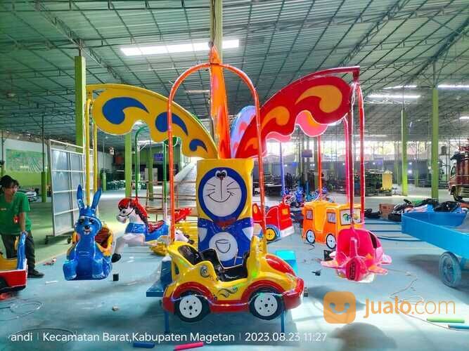 komedi putar safari lengkap gerobak badut isi 6 - odong odong