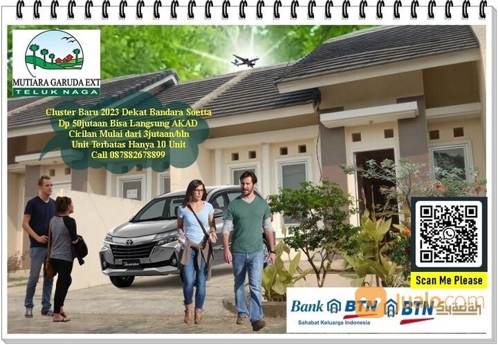 Perumahan Komplek Garuda Teluk Naga Tangerang Buka Cluster Baru 2025 Dp 58jta