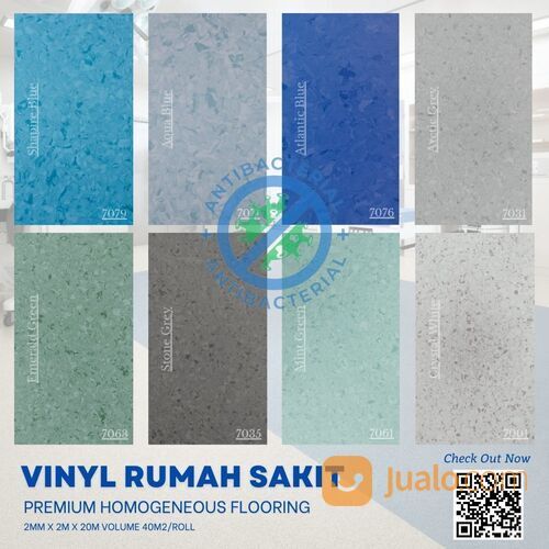 Vinyl Rumah Sakit I Arni Anti Bakteri 2m x 20m