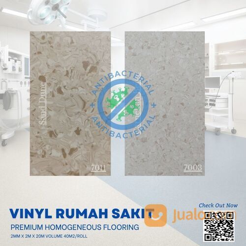 Vinyl Rumah Sakit I Arni Anti Bakteri 2m x 20m