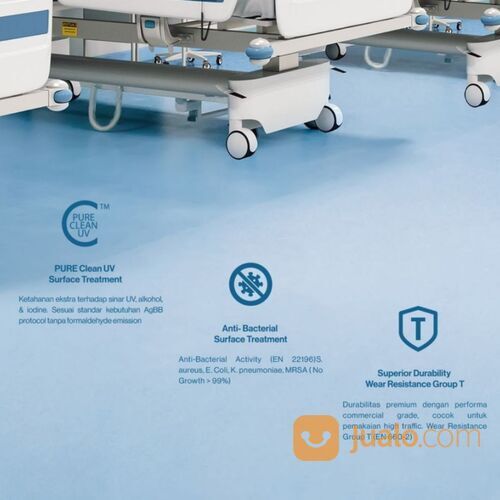 Vinyl Rumah Sakit I Arni Anti Bakteri 2m x 20m