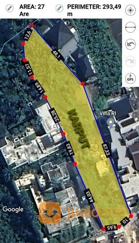 Tanah 27 are, Jl. Griya Mas Tumbak Bayuh Pererenan Buduk Mengwi