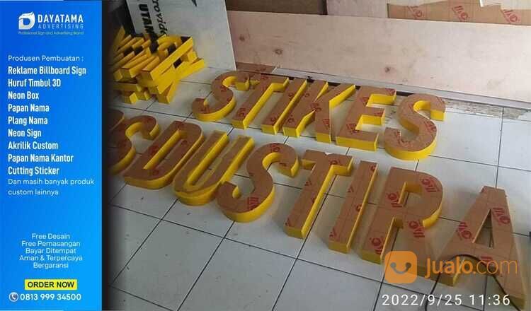 Huruf Timbul 3D Akrilik