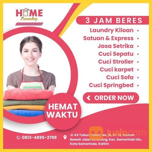 (EXTRA BERSIH & WANGI), laundry cuci kering terdekat samarinda WA.0813-4895-2799