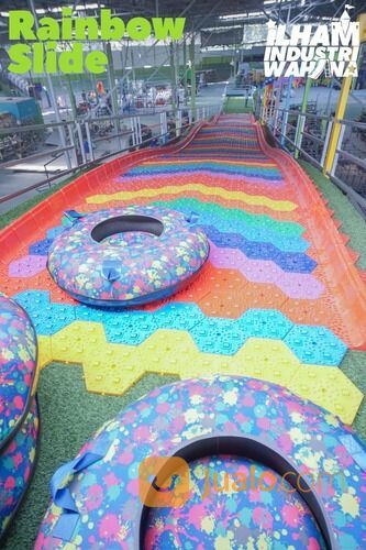 rainbow slide perosotan pelangi
