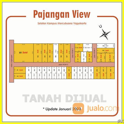 Dekat Tugu Metes Pajangan Tanah Murah Banget