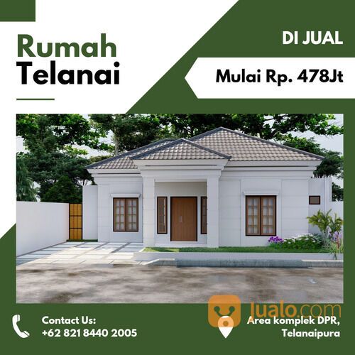 Rumah Minimalis Telanaipura Dekat Kantor Gubernur