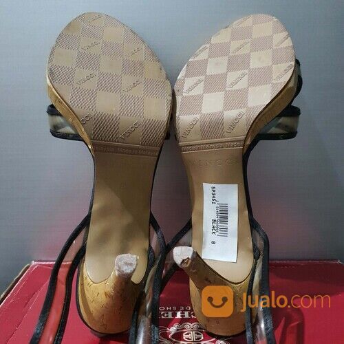 Sandal Sepatu High Heels wanita Vincci dengan Ankle Strap (Preloved)