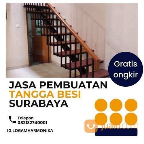 Jasa pembuatan Tangga Besi Di Surabaya - 082132740001