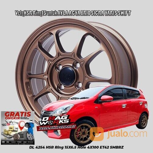 Velg Ring 15 Warna Bronze Harga Promo untuk Brio Agya Ayla Sigra Calya