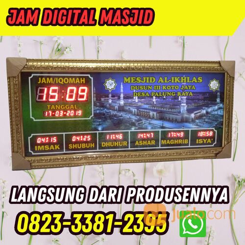 TERMURAH, WA 0823-3381-2385 produsen jam digital masjid jakarta