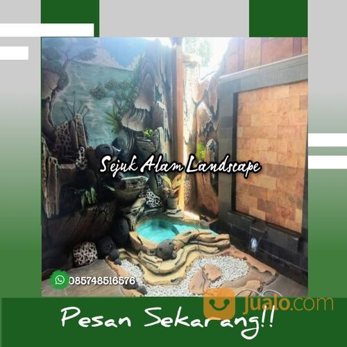 Tukang Kolam relief Tebing Bojonegoro