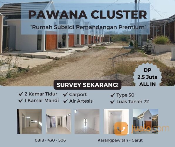 Rumah Murah Subsidi DP Dan Cicilan Ringan Di Karangpawitan Dekat Garut Kota