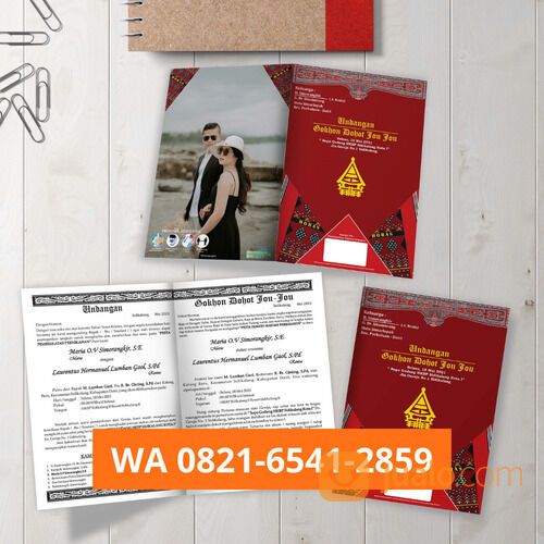 PROMO, WA 0821-6541-2859, Cetak Undangan Pernikahan Adat Batak di Pematang Siantar
