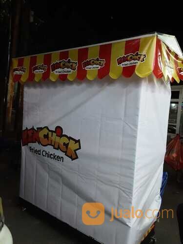 Gerobak Booth Etalase Fried Chicken umur 14hari dan perlengkapan