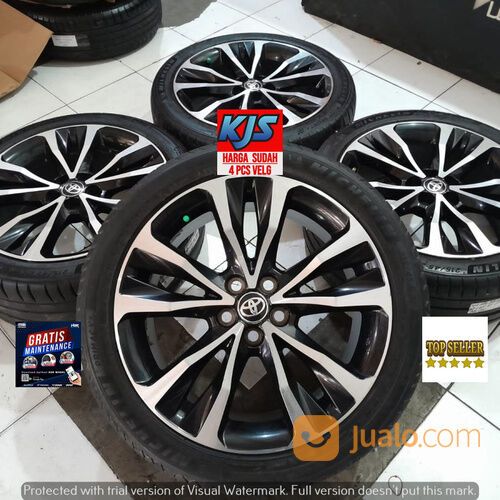 VELG SECOND MODEL STANDAR ALTIS R17 LEBAR 7 RATA HOLE 5X100 BLACK POLIS+BAN 215 45 R17