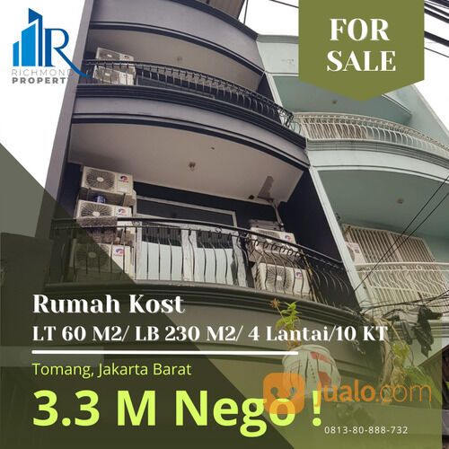 Rumah kost harga murah lokasi bebas banjir & strategis daerah tomang jakarta barat