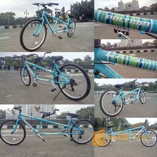 Sepeda Tandem / berdua / pantai Polygon Impression