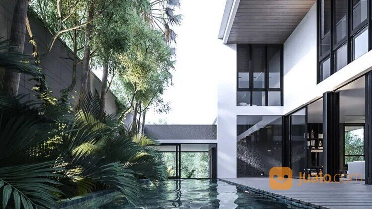 Rumah Mewah Surabaya Barat, Di Perumahan Graha Famili. Kondisi Baru.