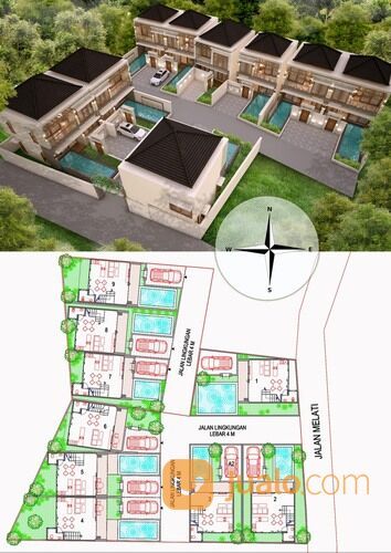 Villa Griya Saren, villa indent baru plus pool cocok untuk investasi