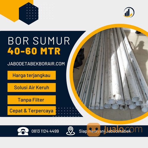 Paket Sumur bor 60 meter, Pipa AW dan Pompa Submersible Di Tangerang