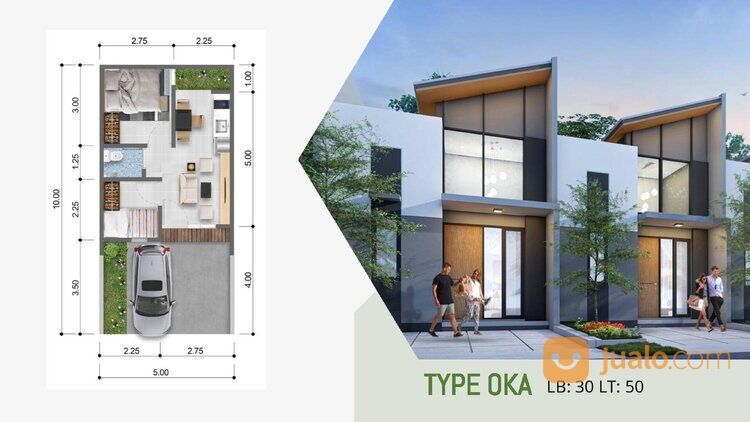 Rumah Serpong Garden 3 di Cisauk