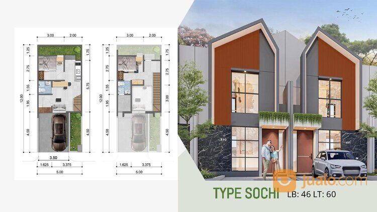 Rumah Serpong Garden 3 di Cisauk