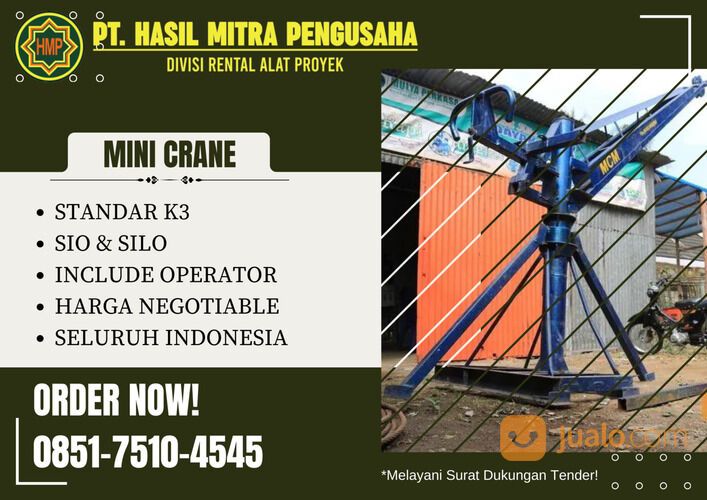 Sewa Alat Proyek MINI CRANE Kab. Majalengka / 0851-7510-4545