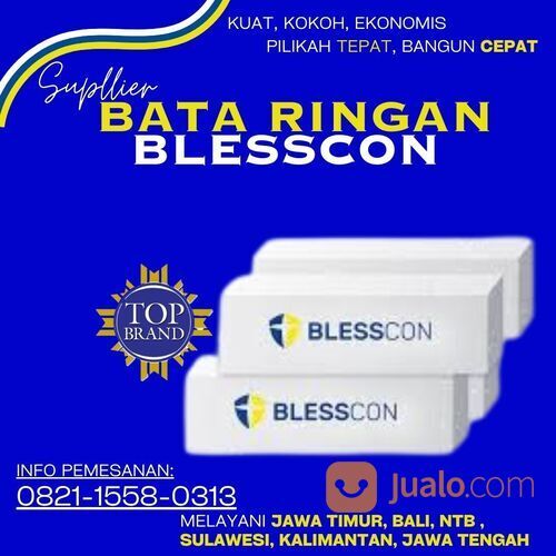 KUALITAS TERBAIK, 0821-1558-0313 Distributor Bata Ringan Sidoarjo Blesscon