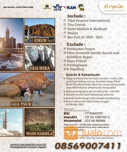 Umroh PLUS Meneladani jejak Perjuangan Rasullullah 12 januari 2024