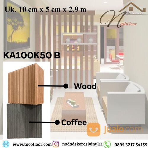 Partisi wpc KA100K50 B kisi - kisi outdoor