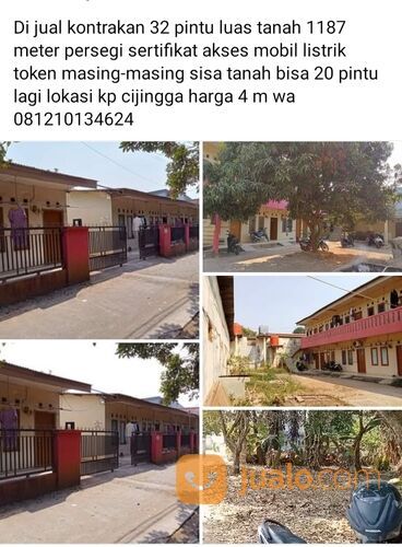 Kontrakan 32 pintu di cijingga Cikarang Selatan Bekasi