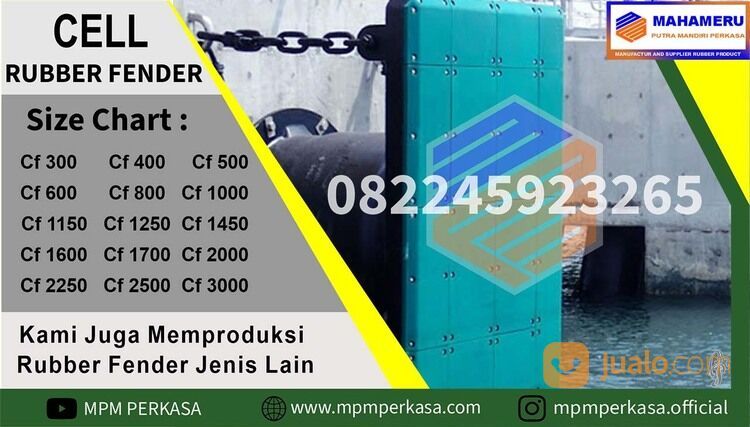 Hubungi 082245923265 Menyediakan Rubber Fender Cell Kapasitas 600 Ton di Semarang Jawa Tengah