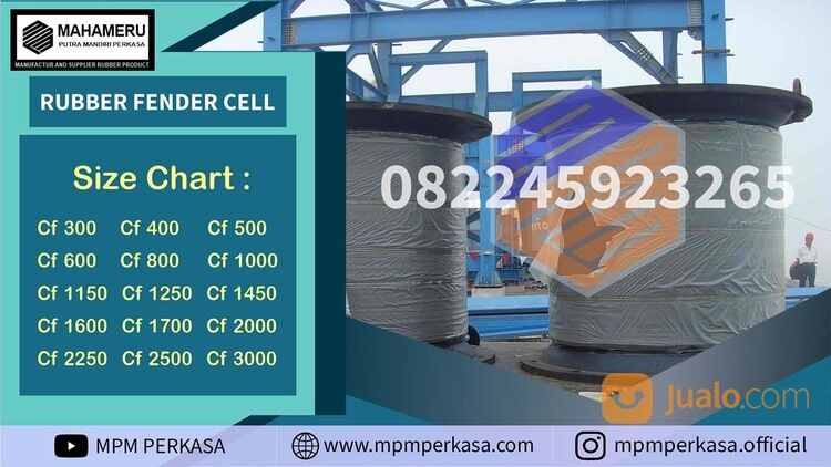 Hubungi 082245923265 Menyediakan Rubber Fender Cell Kapasitas 600 Ton di Semarang Jawa Tengah