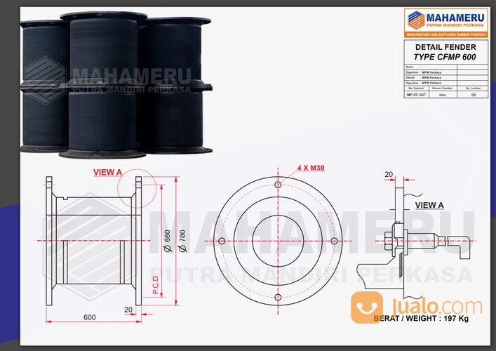 Hubungi 082245923265 Menyediakan Rubber Fender Cell Kapasitas 600 Ton di Semarang Jawa Tengah
