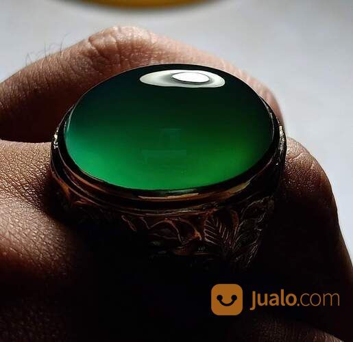 Batu Bacan Doko Giwang HQ BC055 Material Coklat Terbaik Ikatan Perak Kokoh
