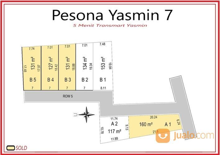 Lahan Matang Bogor Kota 5 menit Transmart Yasmin