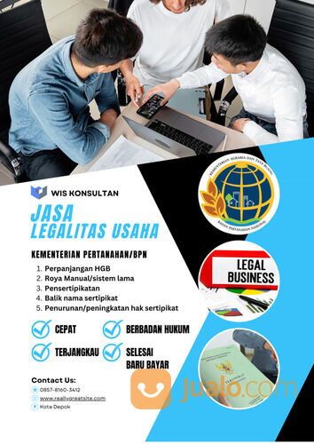 Jasa pengurusan sertifikat tanah baik untuk permohonan sertipikat baru, maupun balik nama