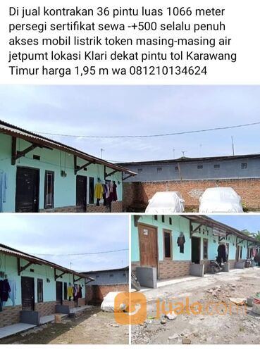 Kontrakan 36 pintu di Karawang Timur Klari