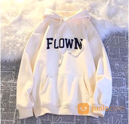HOODIE FLOWN UNISEX CEWEK COWOK JAKET HOODIE COUPLE BAHAN FLEECE