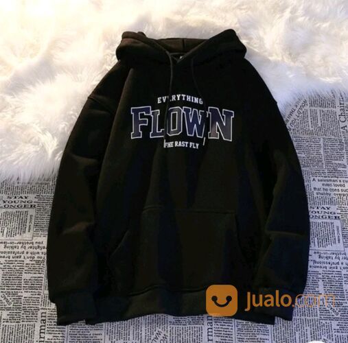HOODIE FLOWN UNISEX CEWEK COWOK JAKET HOODIE COUPLE BAHAN FLEECE