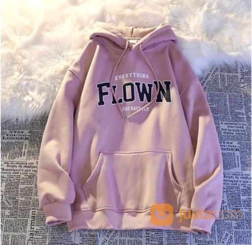HOODIE FLOWN UNISEX CEWEK COWOK JAKET HOODIE COUPLE BAHAN FLEECE
