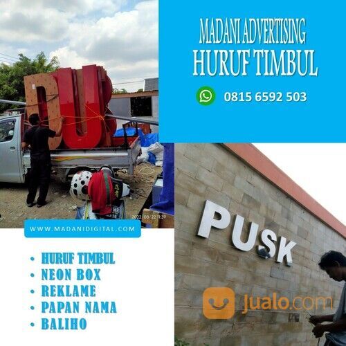 0815 6592 503 (GARANSI TERMURAH), Pusat Huruf Timbul / Letter Timbul Ngawi